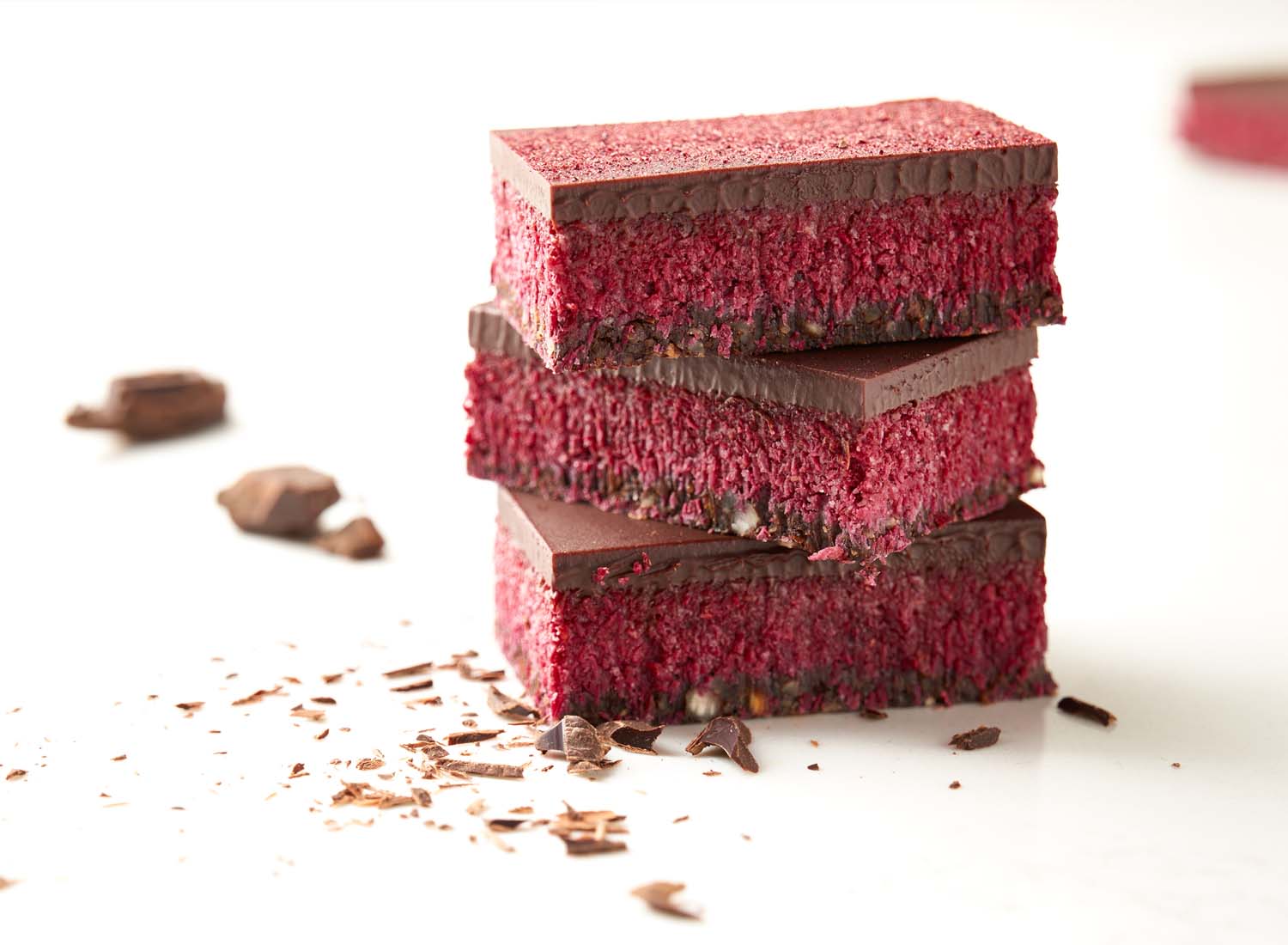 Raw raspberry slice