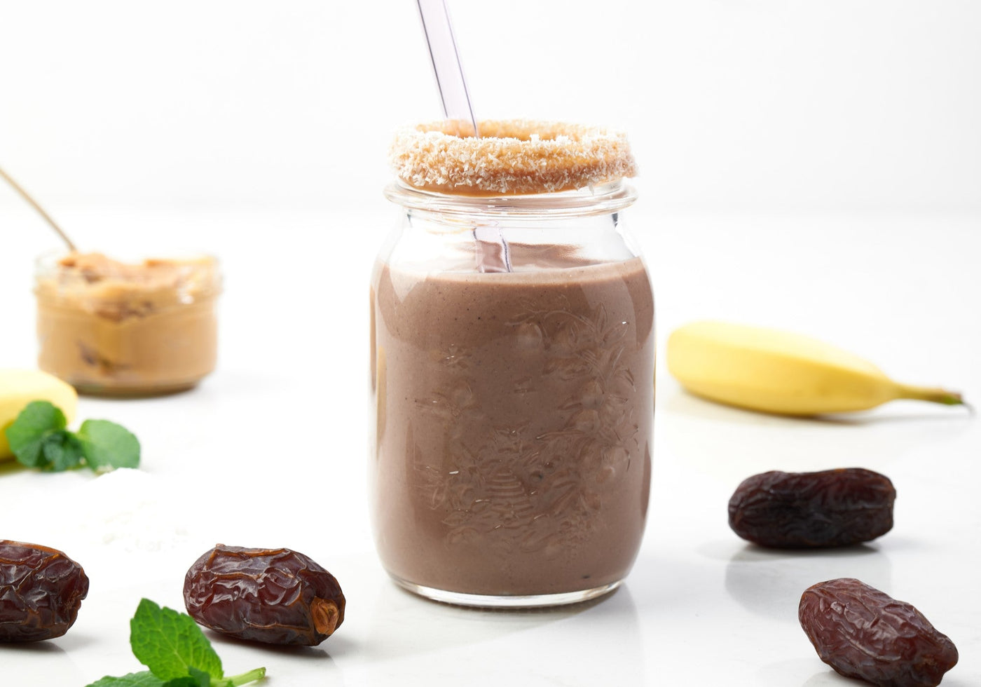 Peanut butter chocolate smoothie