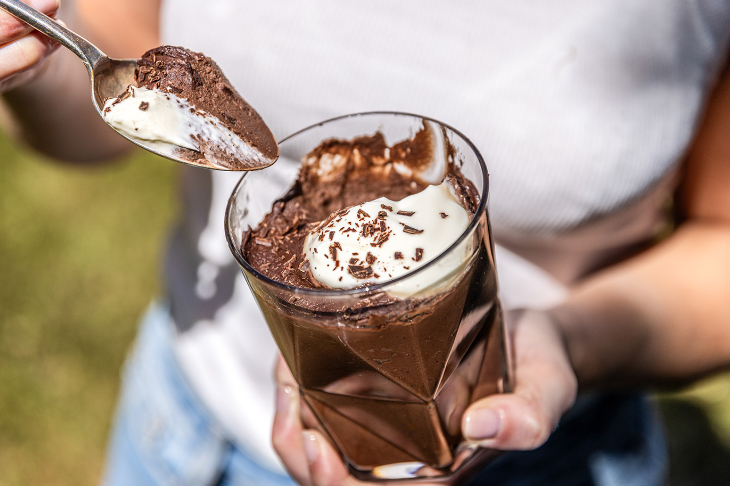 Chocolate avocado mousse